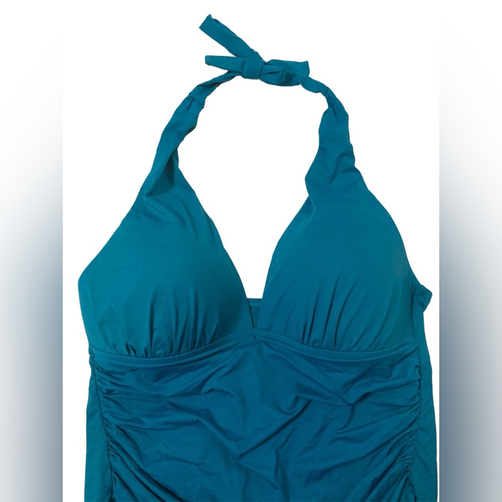 La Blanca Island Goddess Halter Tankini Top size 14
